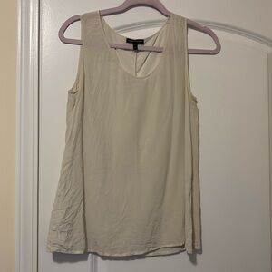 100% silk Eileen Fisher sheer sleeveless tank